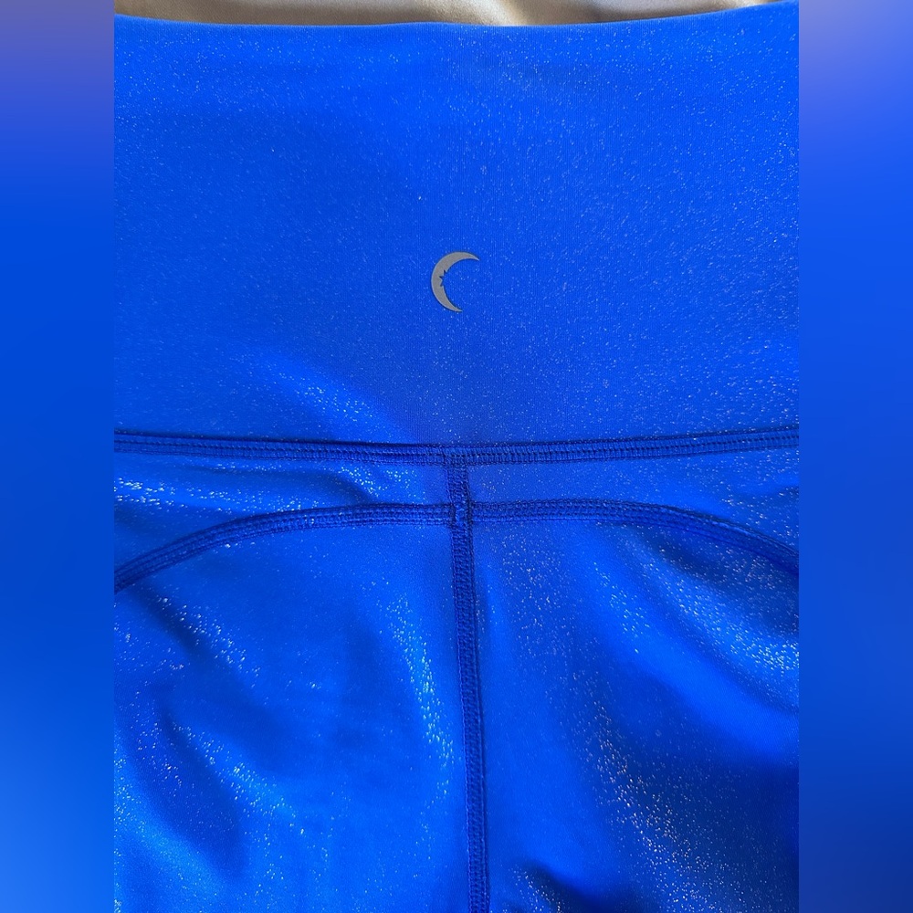 Zyia Active Shimmer Royal Blue Leggings Size Small - Picture 6 of 11